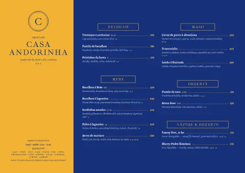 Vlaštovčí kachlíky – náhled šablony jídelního lístku