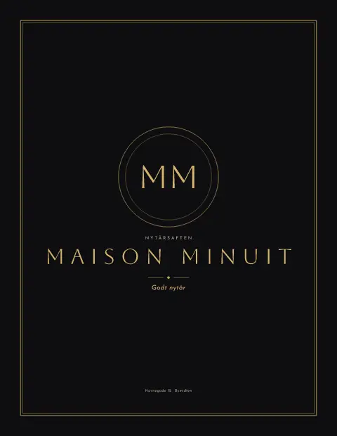 Midnatsfolio – forhåndsvisning af menukortskabelon