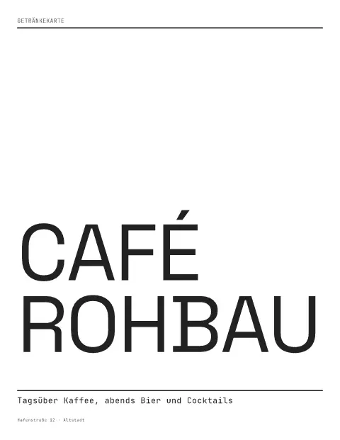 Rohbau-Kladde – Vorschau der Speisekarten-Vorlage