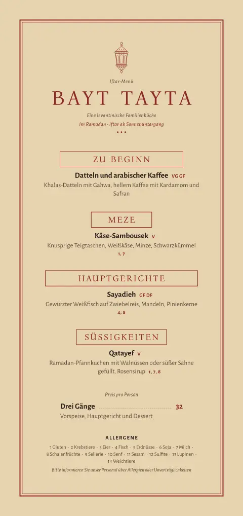 Sumach-Stunde – Vorschau der Speisekarten-Vorlage