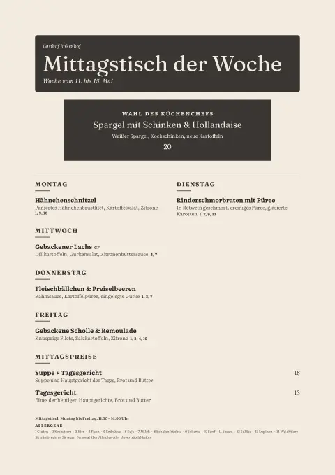 Spargel-Werktage – Vorschau der Speisekarten-Vorlage