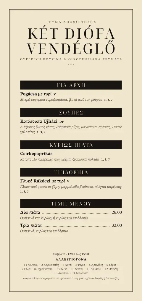 Σάκα με pogácsa – προεπισκόπηση προτύπου μενού