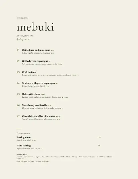 Seven Sprouts – menu template preview