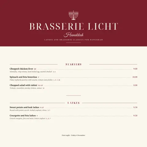Bordeaux Lights – menu template preview