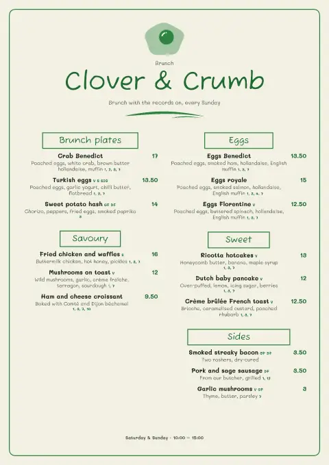 Yolk Doodles – menu template preview