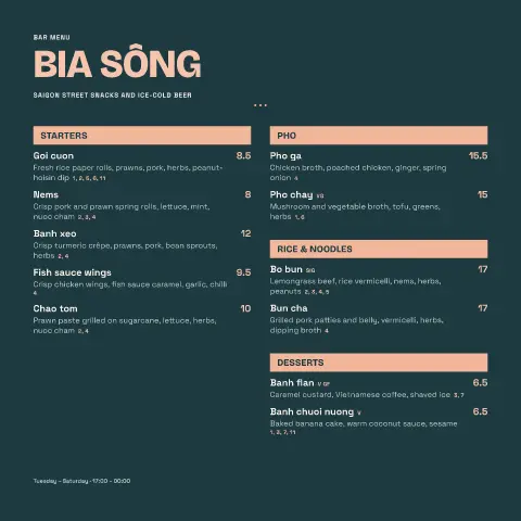 Lemongrass Duotone – menu template preview