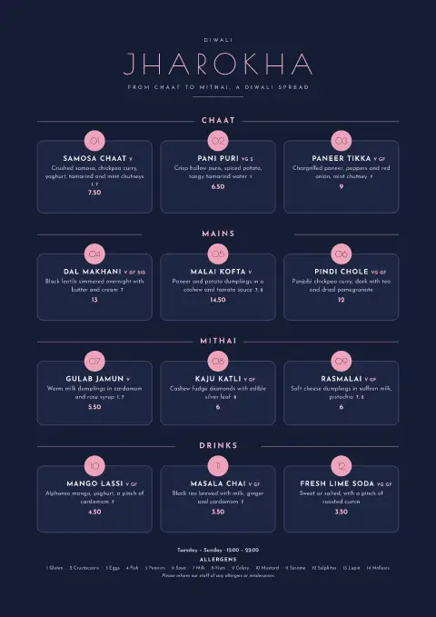 Lotus Deco – menu template preview