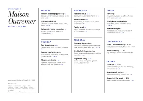 Ultramarine Noon – menu template preview