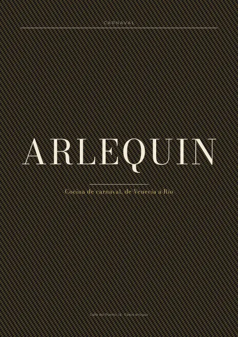 Arlequín negro – vista previa de la plantilla de menú