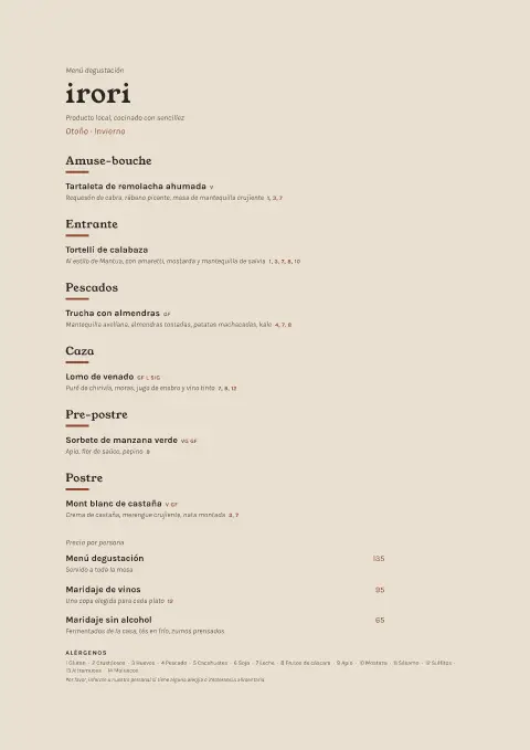 Horno de otoño – vista previa de la plantilla de menú