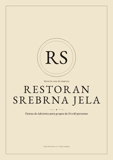 Salón de Adviento – vista previa de la plantilla de menú