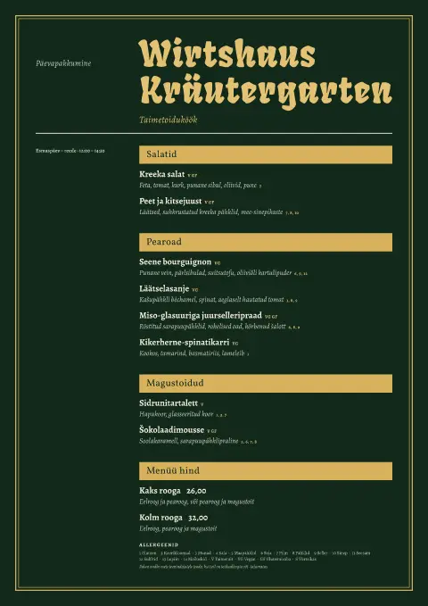 Alpi rohelus – menüümalli eelvaade