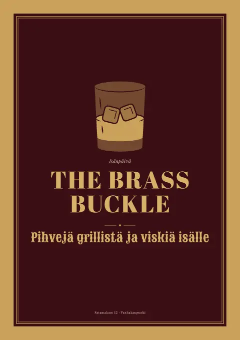 Verenpunainen brogue – ruokalistapohjan esikatselu