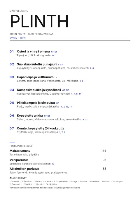 Ultramariinilaatta – ruokalistapohjan esikatselu