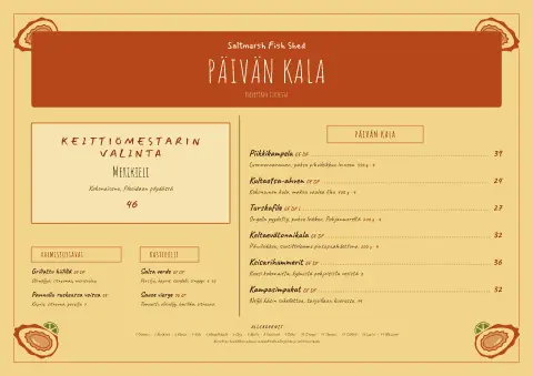 Voimapaperi ja meri – ruokalistapohjan esikatselu