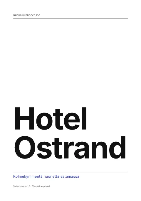 Ultramariinitarjotin – ruokalistapohjan esikatselu