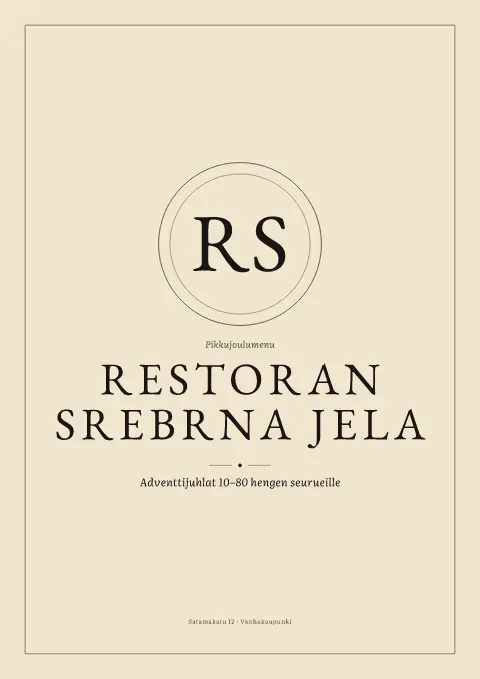 Adventtisalonki – ruokalistapohjan esikatselu