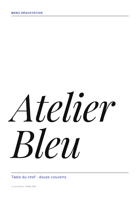Numéro outremer – aperçu du modèle de menu