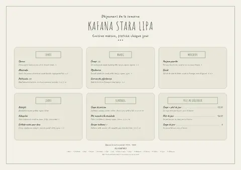 Semaine des tilleuls – aperçu du modèle de menu
