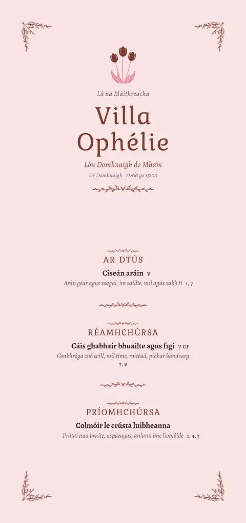 Domhnach na bhfeileastram – réamhamharc de theimpléad biachláir