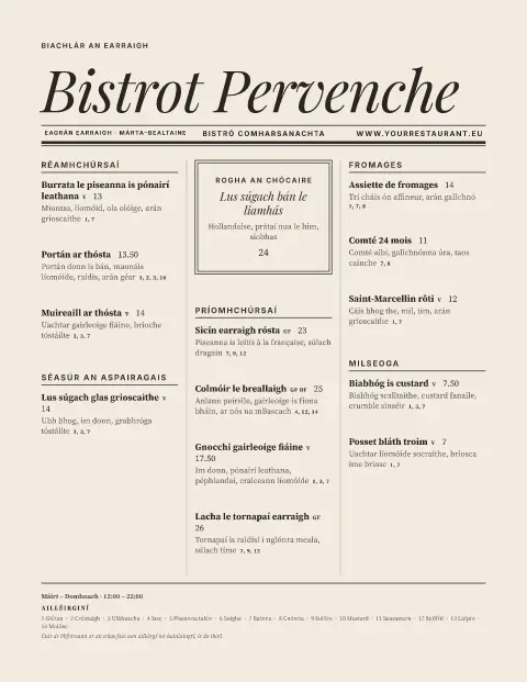 Cróinic an earraigh – réamhamharc de theimpléad biachláir