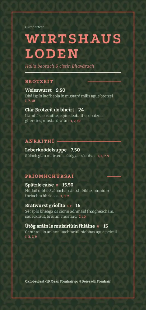Bretzel loden – réamhamharc de theimpléad biachláir