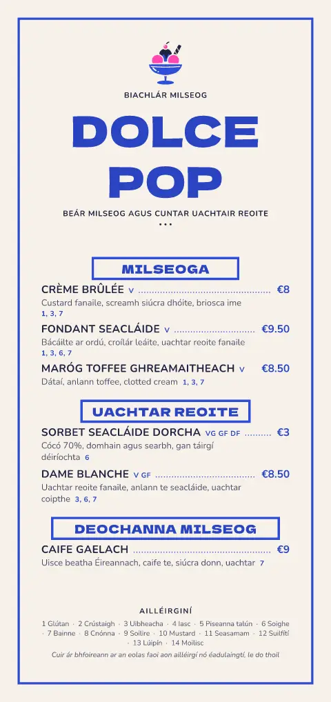 Sundae Pop – réamhamharc de theimpléad biachláir