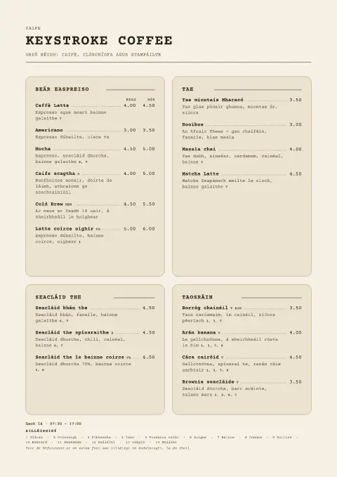Crema Carbóin – réamhamharc de theimpléad biachláir