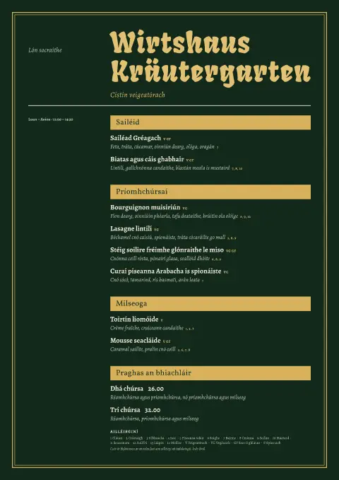 Glasraí Alpacha – réamhamharc de theimpléad biachláir