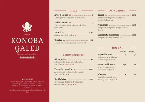 Bróidnéireacht konoba – réamhamharc de theimpléad biachláir