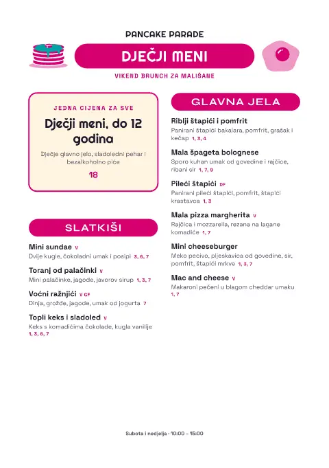 Magenta školica – pregled predloška jelovnika