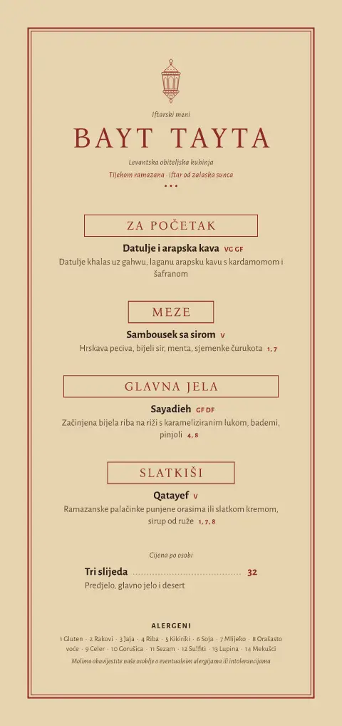 Sat sumaka – pregled predloška jelovnika