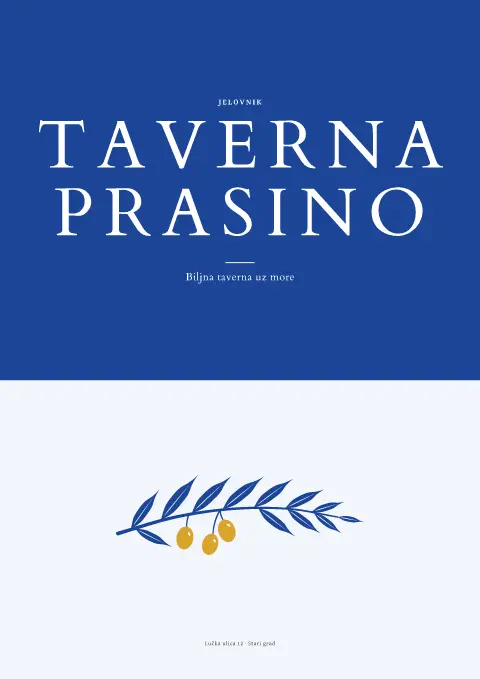Otočko zelenilo – pregled predloška jelovnika
