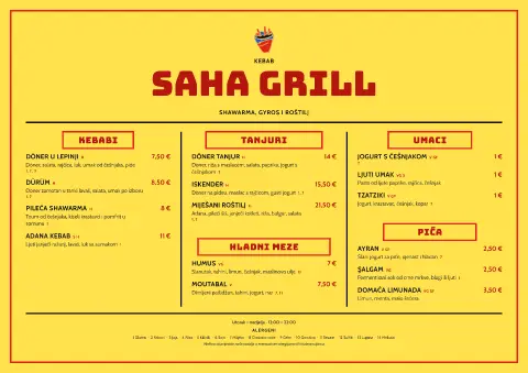 Pop shawarma – pregled predloška jelovnika
