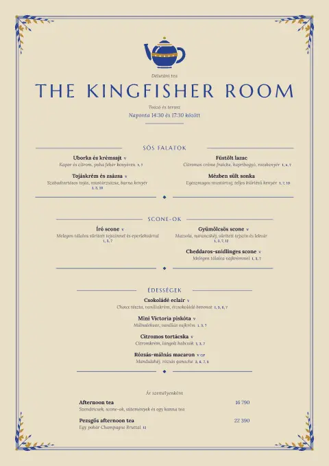 Kingfisher Pavilion – étlapsablon előnézete