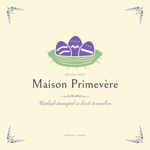 Primrose Nest – étlapsablon előnézete
