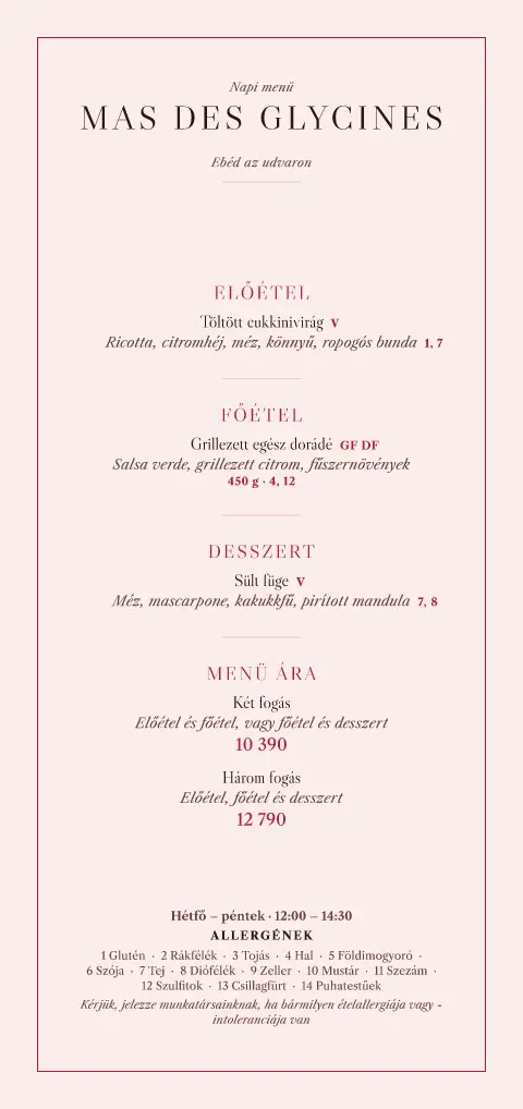Rosé Noon – étlapsablon előnézete
