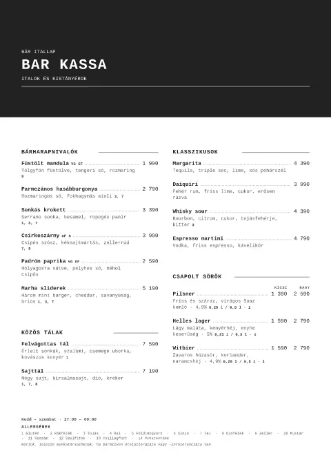 Ribbon Ledger – étlapsablon előnézete