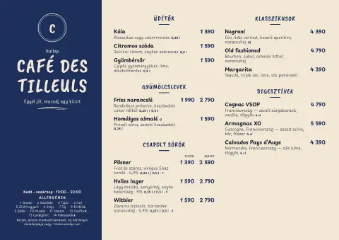 Zinc Counter – étlapsablon előnézete