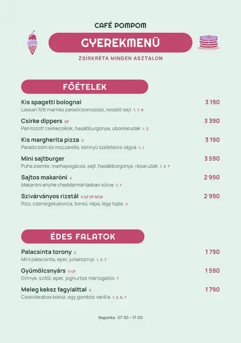 Pompom Play – étlapsablon előnézete