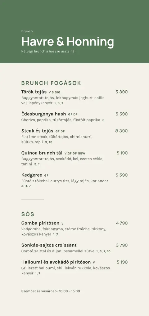 Sage Oatcake – étlapsablon előnézete
