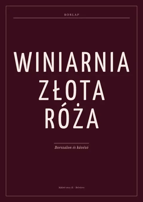 Velvet Winiarnia – étlapsablon előnézete