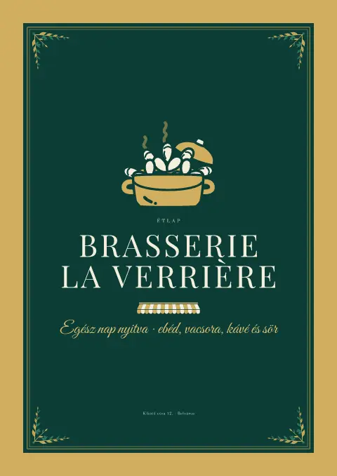 Emerald Awning – étlapsablon előnézete
