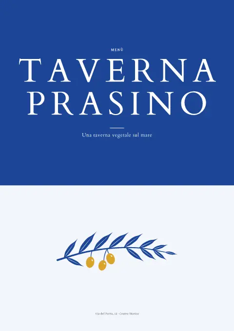Verdure dell'isola – anteprima del modello di menù