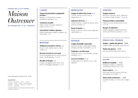Mezzogiorno oltremare – anteprima del modello di menù