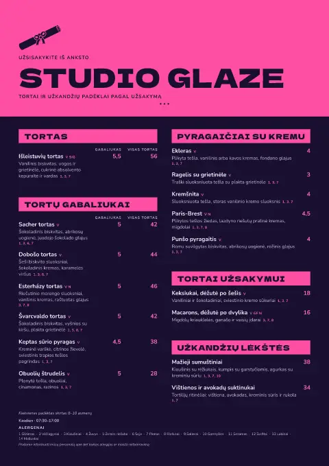 Glajuotas diplomas – meniu šablono peržiūra