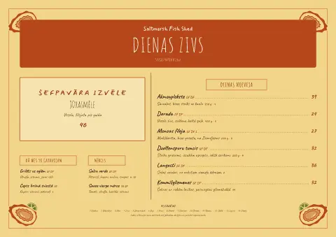 Sāļais krafts – ēdienkartes veidnes priekšskatījums