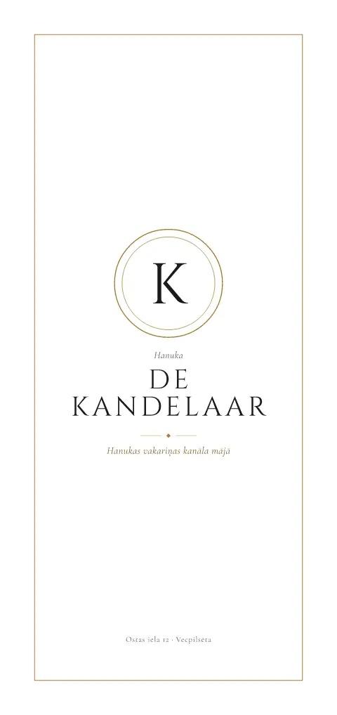 Kanāla sveces – ēdienkartes veidnes priekšskatījums
