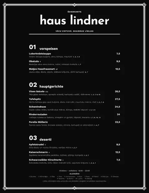 Veimāras Noir – ēdienkartes veidnes priekšskatījums