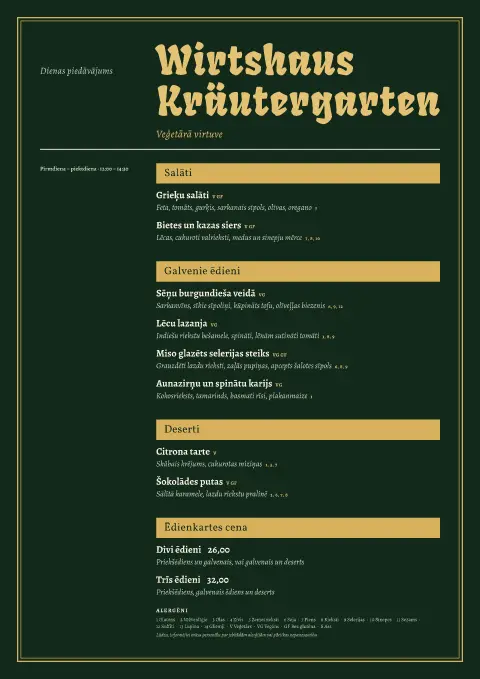 Alpu zaļumi – ēdienkartes veidnes priekšskatījums